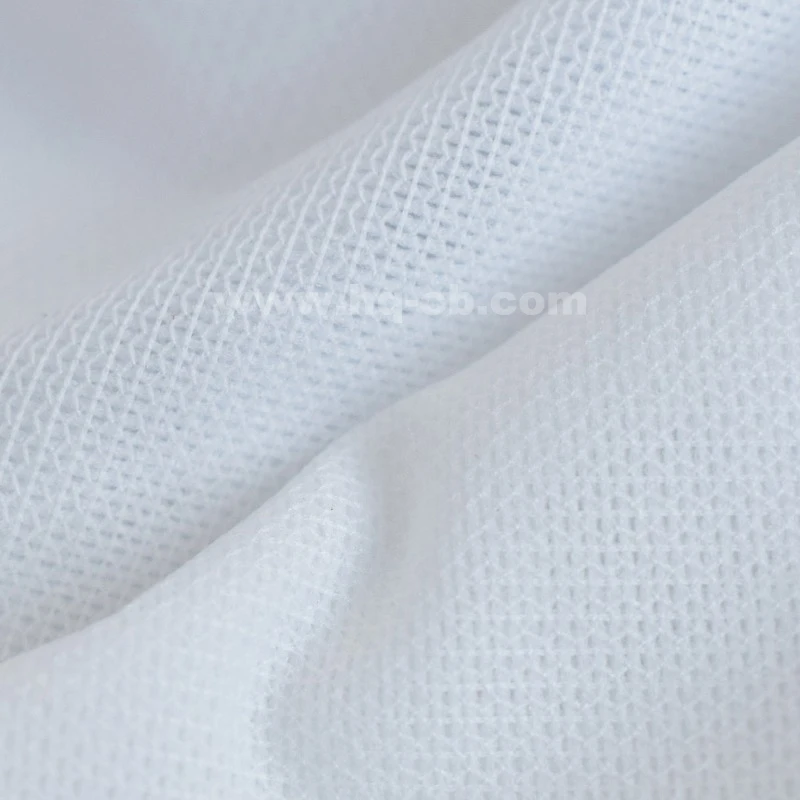 China factory direct hot sell Warp knitted interfacing 100% polyester double dot coating
