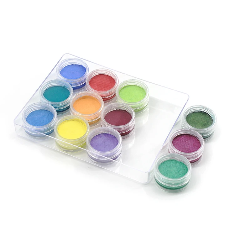 Factory Price 12 Colors Face Paint Kit Small Piece Palette Face And Body Painting Kit Set