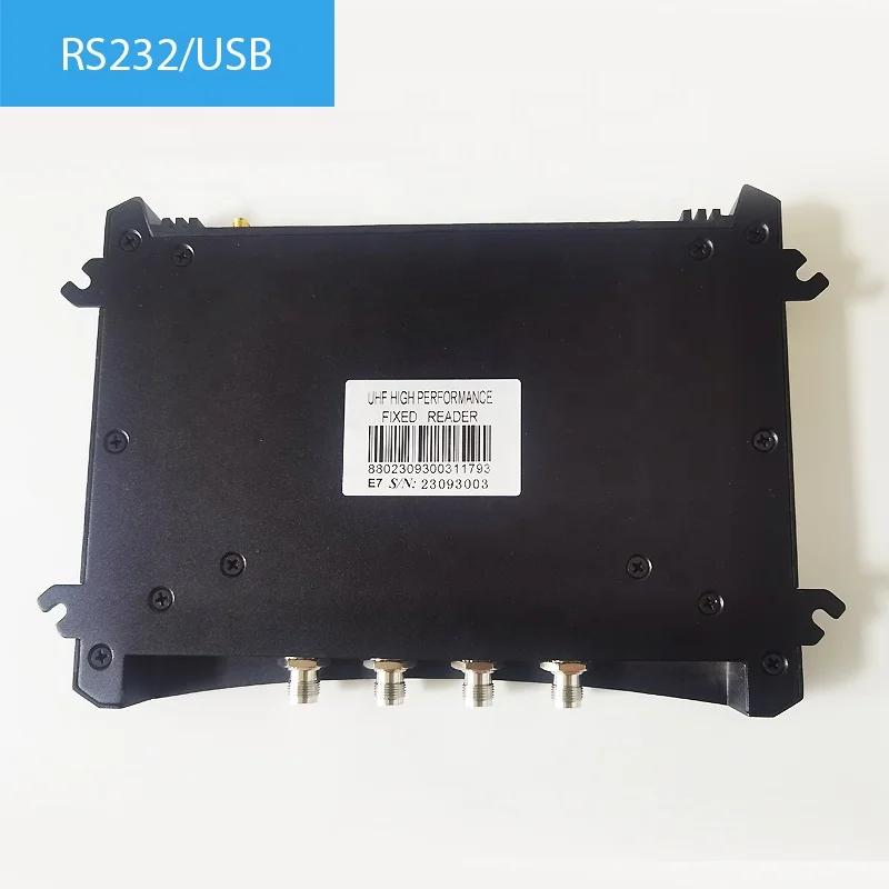 4 / 8 antenna four Port cheap RFID tag and Reader iso 18000 long range speedway warehouse 33dbm RS232 rfid card fixed reader