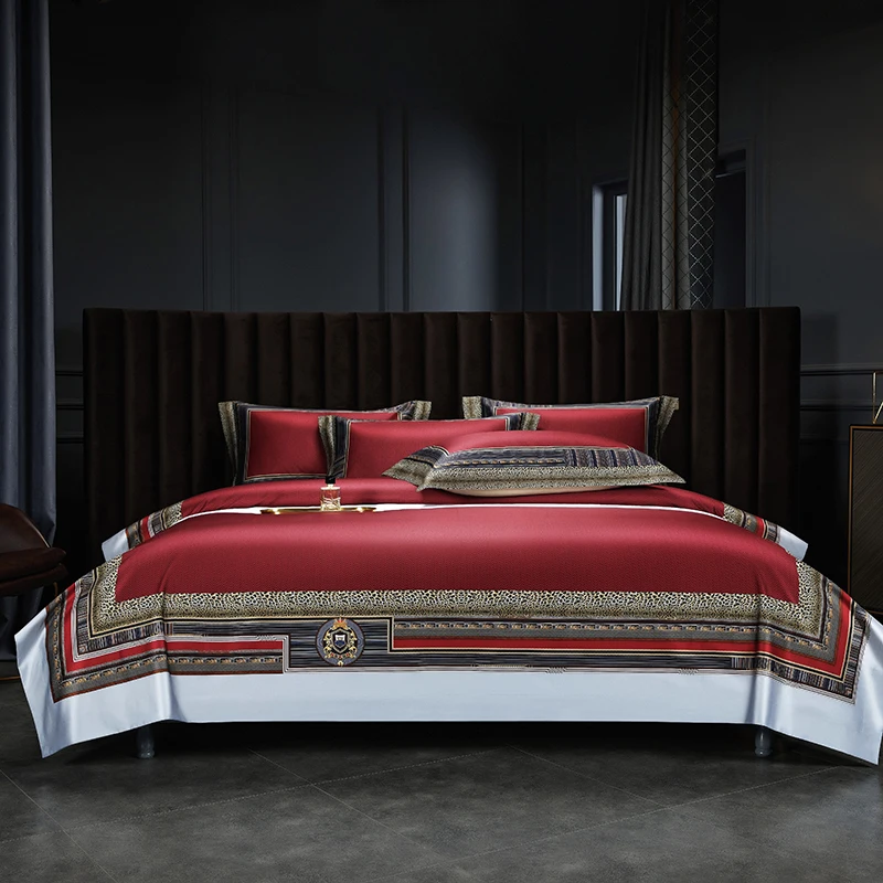 New High-end Plush Cotton 100S Digital Printed Bedding Series