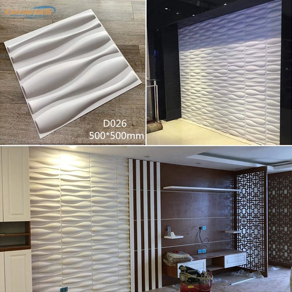 durable interior 3d pvc wall panel for home decoration