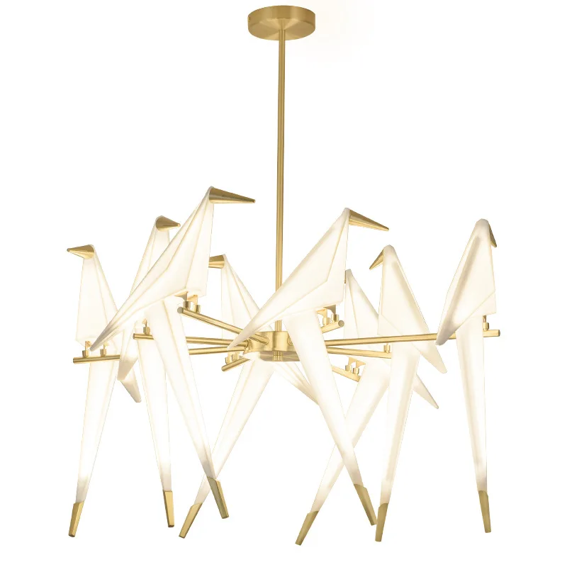 Bird Light hotel indoor home office restaurant nordic gold bird lamp hanging lamp modern bird chandelier