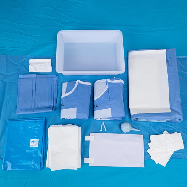 C-section pack Cesarean pack Surgical Drape Disposable 35gSMS Or 45gSMS  CE Approved Single Operation