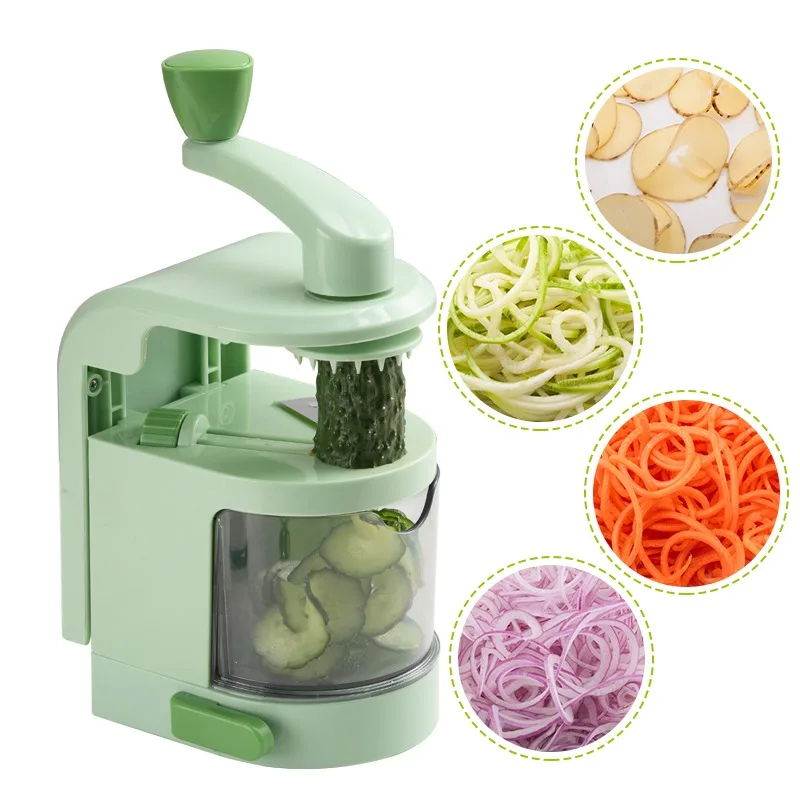Trending products 2023 new arrivals plastic Vegetable Spiral Slicer Handheld Spiralizer
