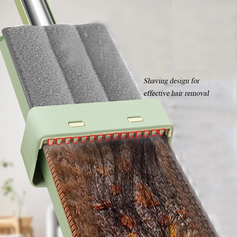 IMAXX Household Microfiber Fabric Squeeze  Flat mop Magic handle lock Hands free Dry and Wet Mop for Cleaning Floor