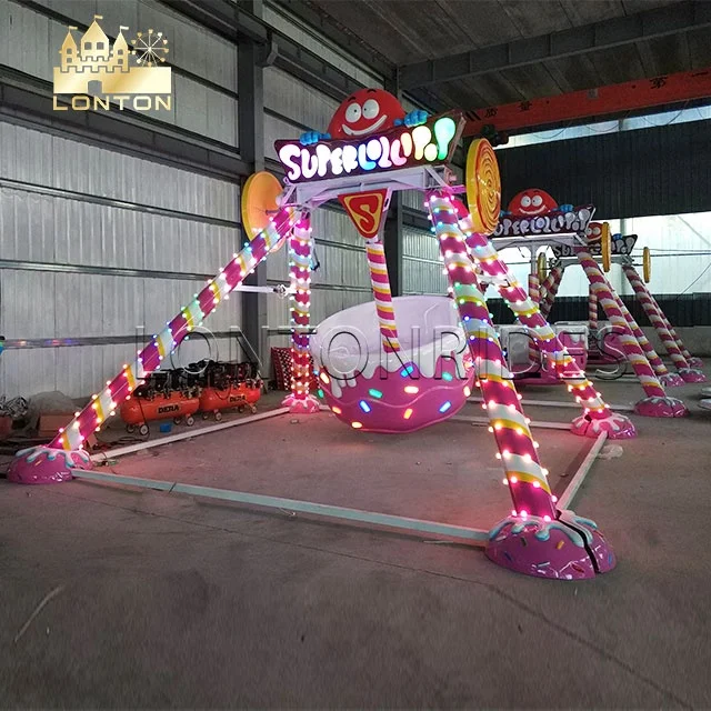 Hot Sell Amusement Rides Thrilling Equipment Swing Candy Pendulum Attraction Kids Hammer Rides