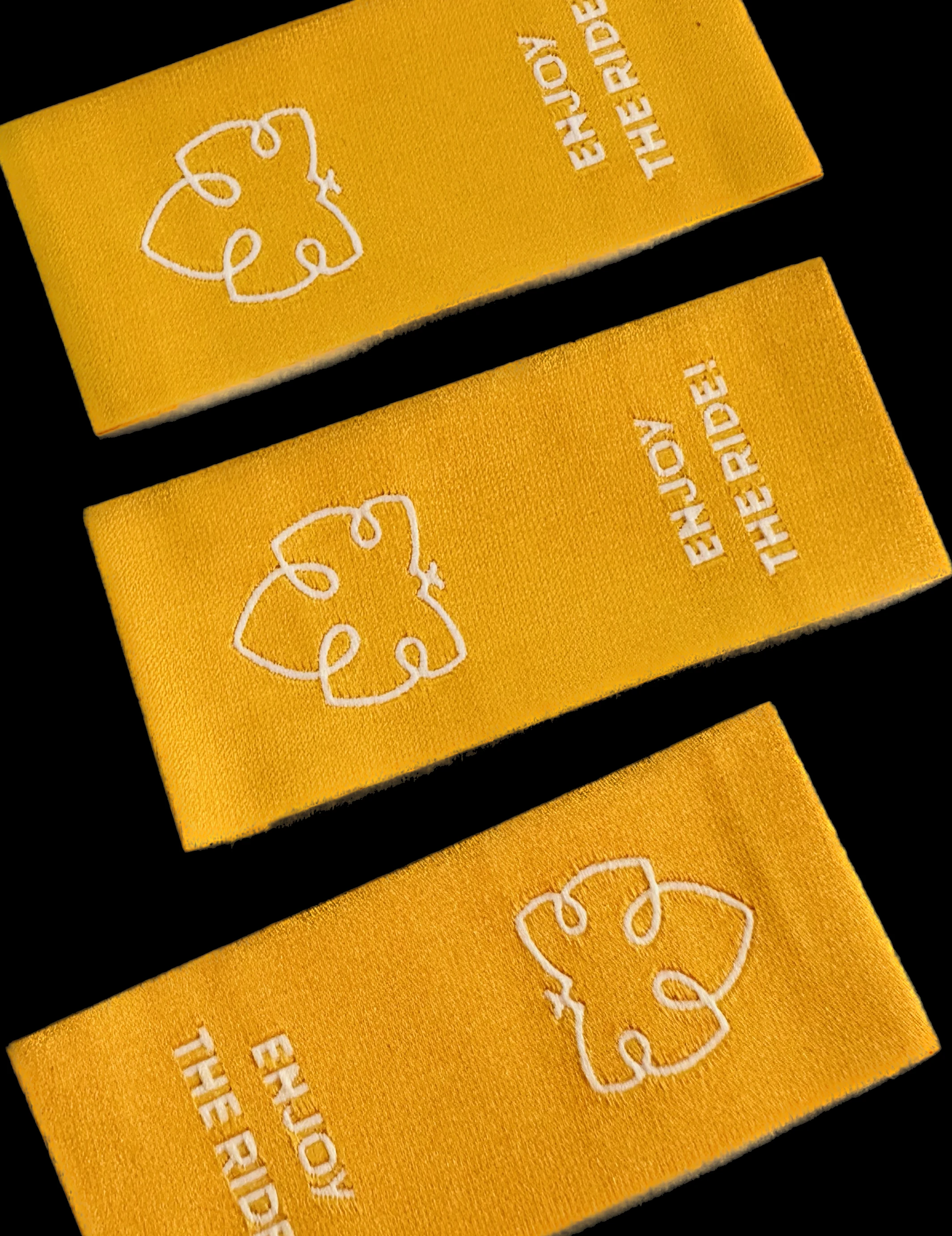 custom made muller machine made weaving woven label for garment