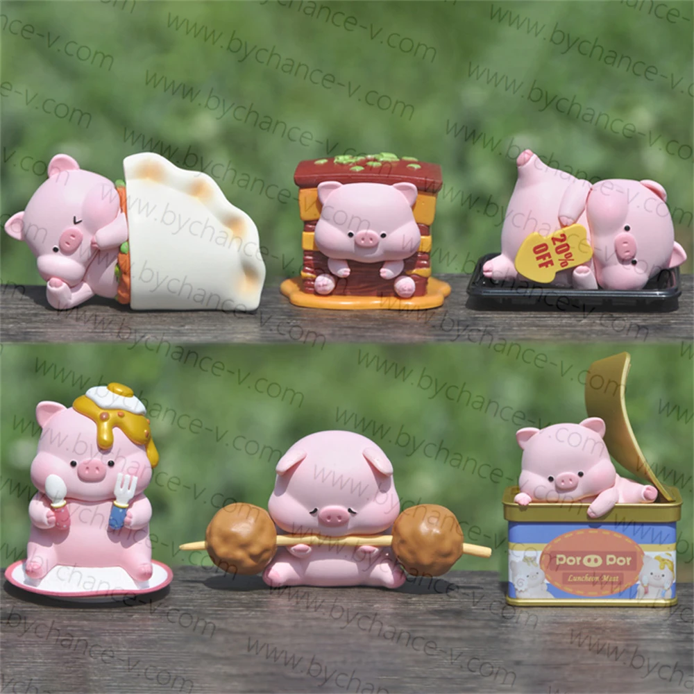 Super Cute Piggy Art Toy Piglet Figurine Pork Food Themed Funny Trendy Toy Restaurant Thank You Gift Idea for Kids and Adults