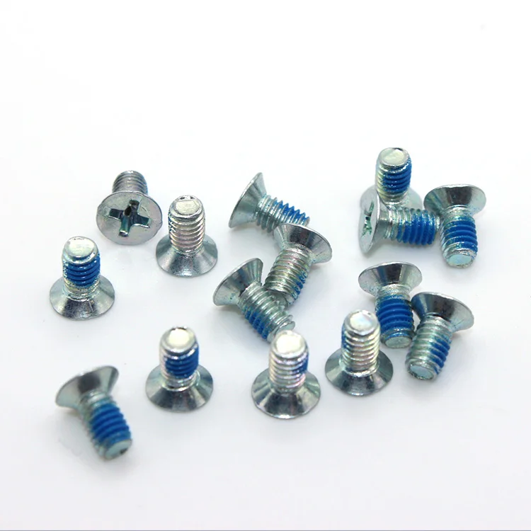 Factory Wholesale DIN965 phillips flat head black zinc Plated machine Screw Cross flat head machine Screws