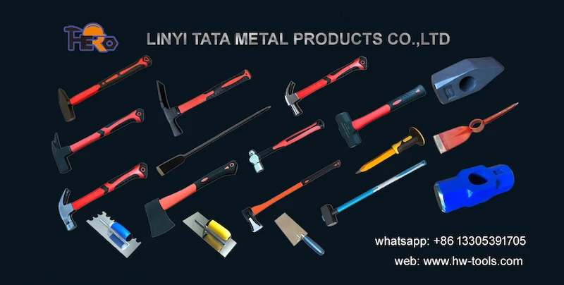 Hammer factory wholesale roofing hammer with whole metal handle one piece hammer