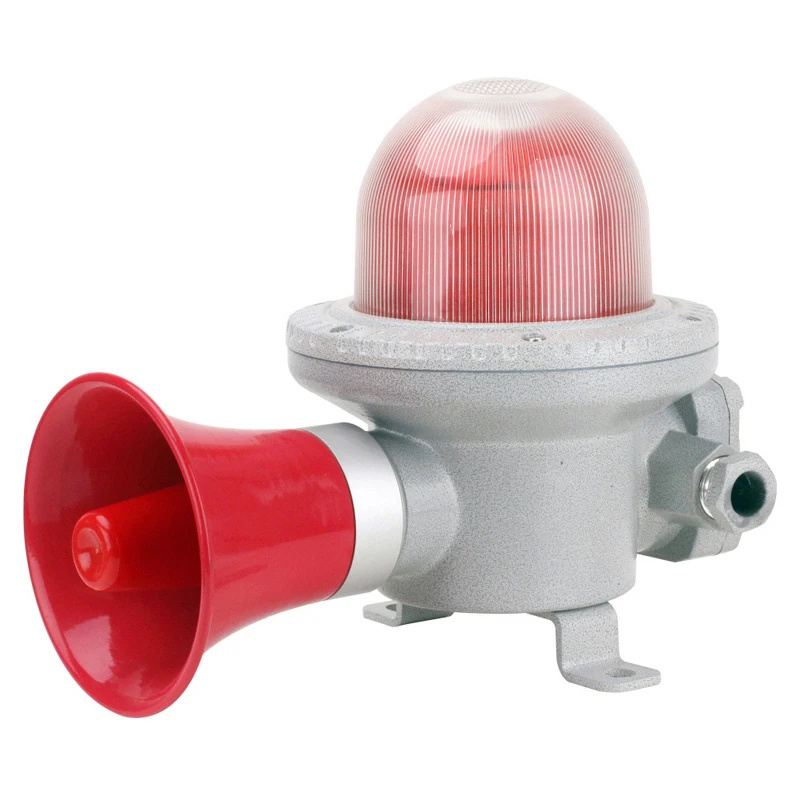 BBJ Explosion Proof Audible And Visual Alarm 180DB IP66 Ex Proof Alarm Siren Manufacture