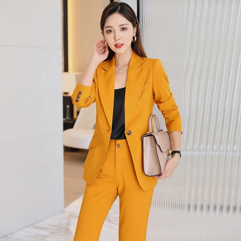 yellow blazers dress women blazer luxury custom all kinds of cape design blazer suit professional production