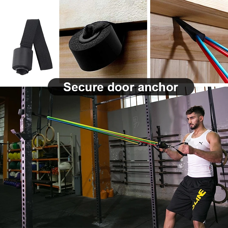 Wholesale Custom Logo 11Pcs Elastic Fitness Workout Gym Exercise Resistance Bands With Dropshipping