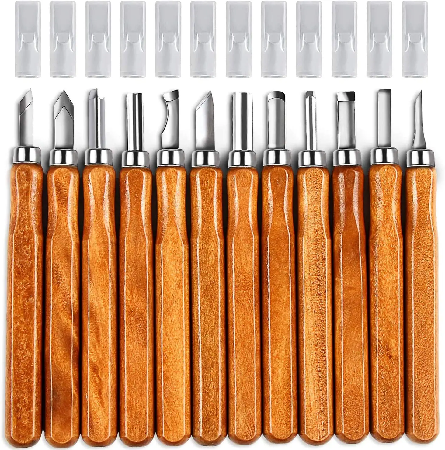 Wood Carving Knife Set 20 PCS Hand Carving Tool Set for DIY Sculpture Carpenter Experts & Beginners