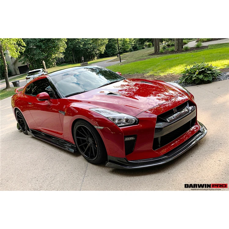 DarwinPRO BKSS Style carbon fiber side skirts for GTR R35