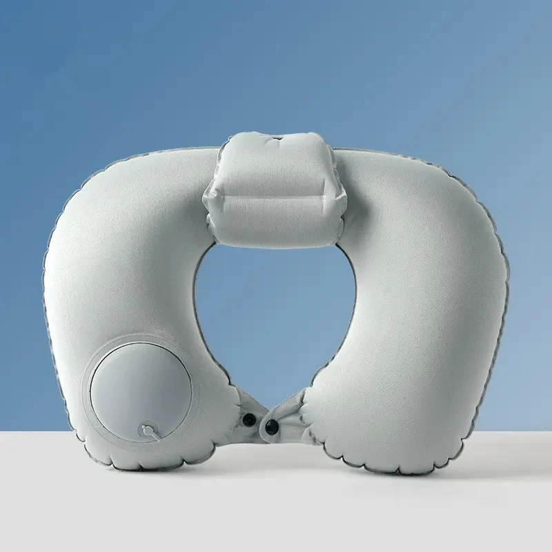 Soft Inflatable Bath Neck Pillows Headrest Blow Up Neck Support Air Pillow Airplane Sleeping