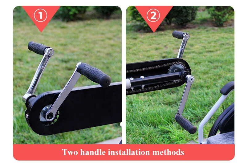 New Product Premium Foldable Hand Bike Hand-Pedaled Trike Hand-Propelled Tricycle for Disabled