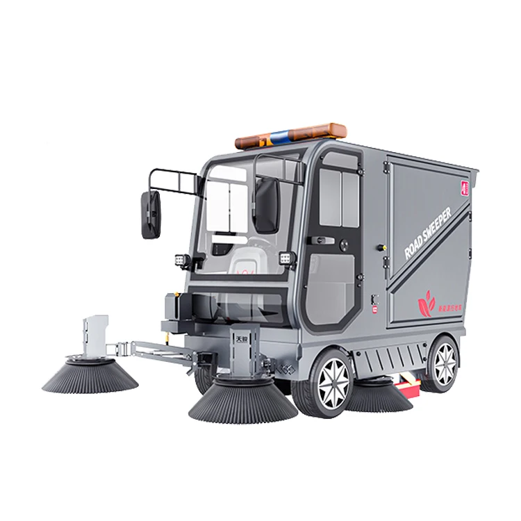 CleanHorse M7 new product battery full closed floor sweeper truck cleaning machine