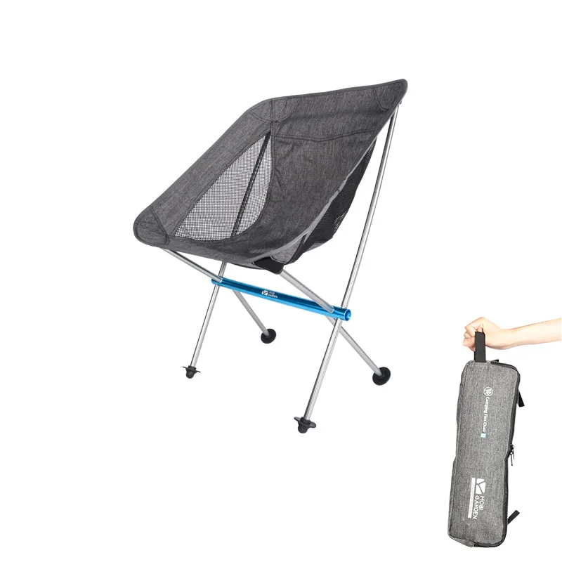 MOBI GARDEN Aluminium Hiking Outdoor Foldable Camping Equipments Beach Wild Land Camping Chair