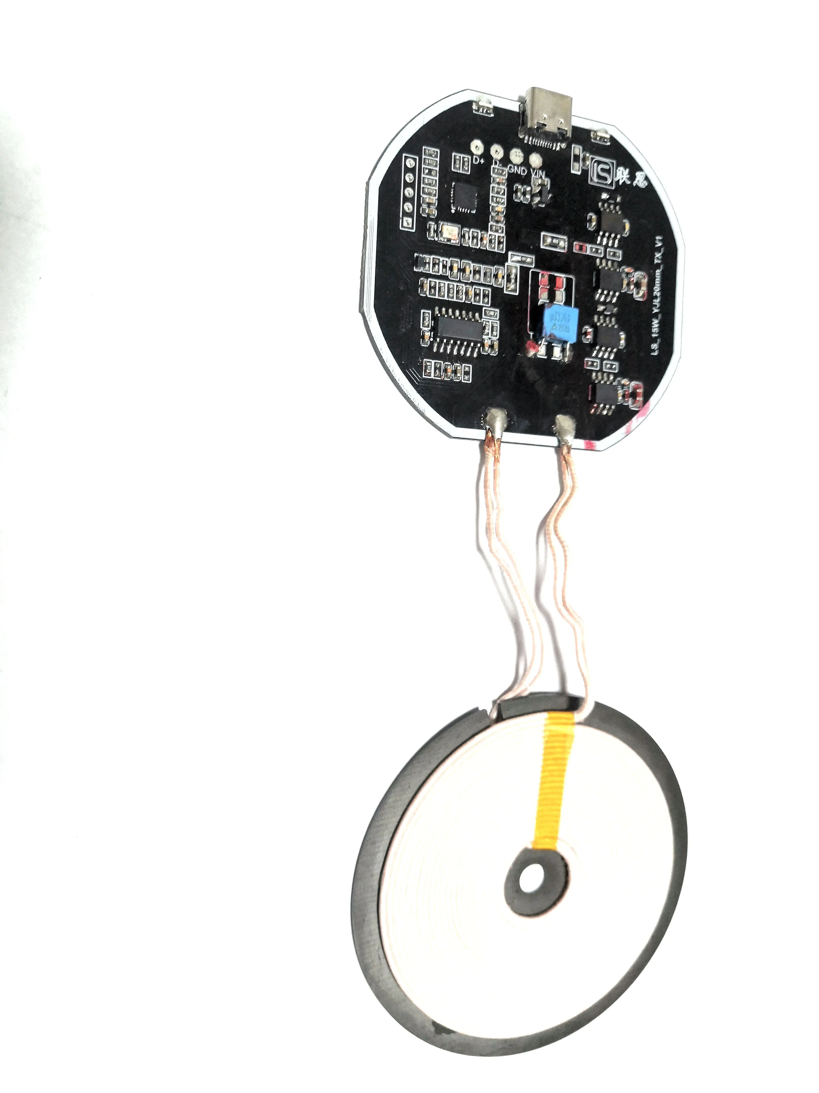 
High Quality15W Single coil Long Distance 20-30mm Wireless Charger PCBA Phone Qi Wireless Charging Transmit Module for iPhone 