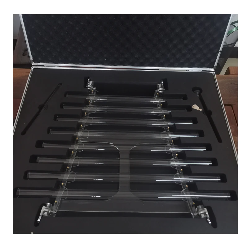 SIHE Quartz Clear Crystal Music Singing Harp with Carry Bag for Chakra Healing Therapy Crystal Singing Harp