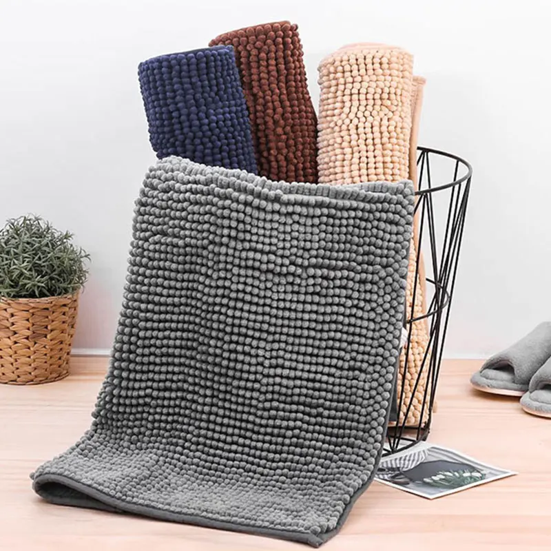 Hot Sale Anti-slip Noodle Microfiber Chenille Door Mat
