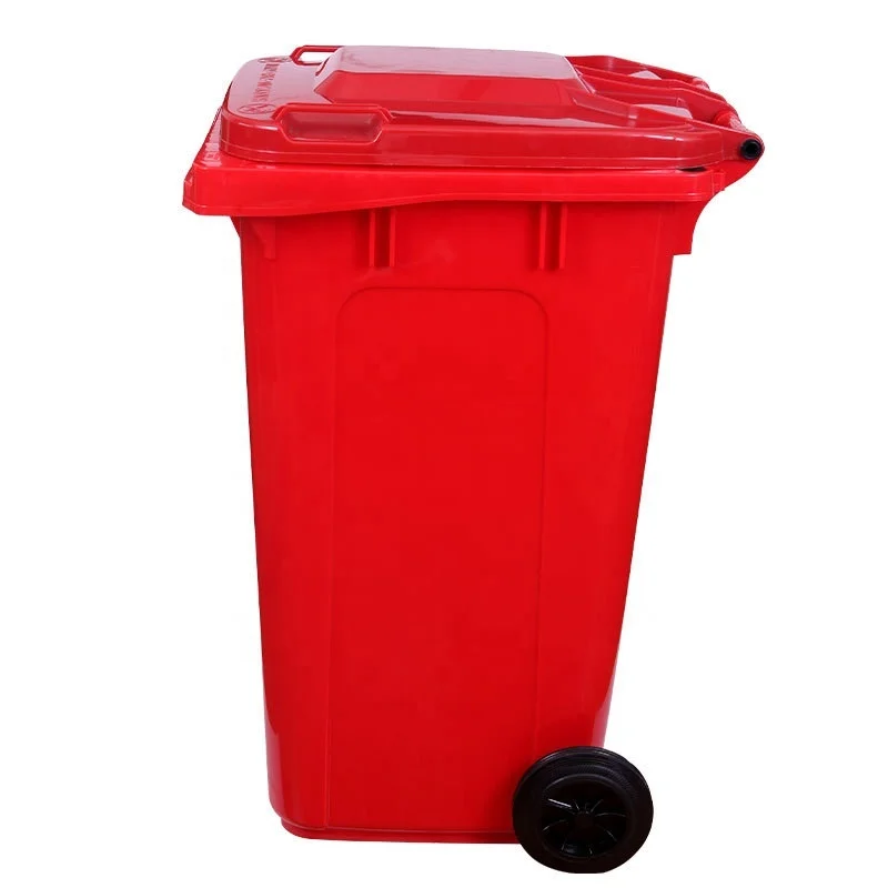 240L dustbin plastic sale price garbage containers plastic dust bin with wheels oem
