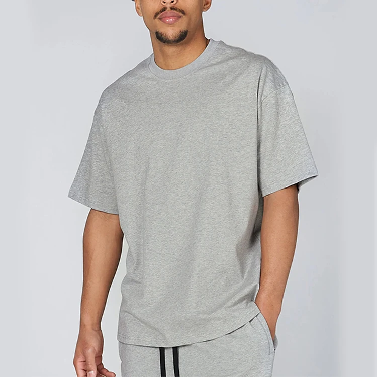 High Quality 100%  Cotton T-Shirt Customize Printed Embroidery Logo Gym Fitness Plain Relaxed Fit Men T shirt With Logo