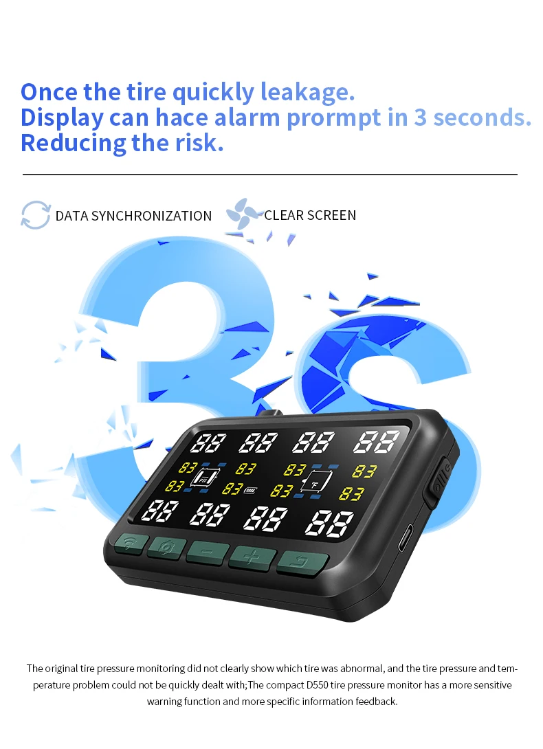 universal Motorhome tpms tyre tire pressure monitor monitoring system careud