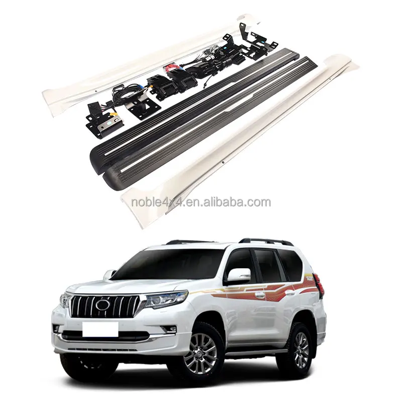EXTERIOR ACCESSORIES Aluminum Electric step with body skirt sill Running board POWER step FOR TOYOTA PRADO 2010-2017