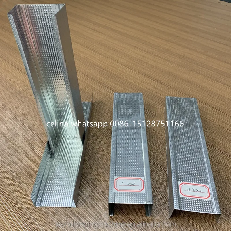 High Speed Drywall metal stud CD UD UW CW making machine light gauge keel stud track c channel roll forming machine
