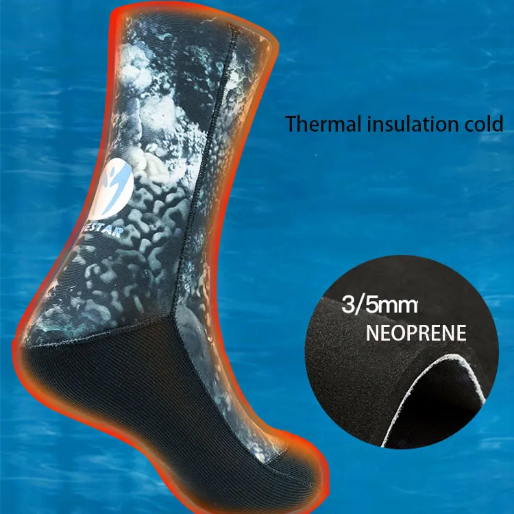 OEM Factory Water Sock Waterproof Socks Neoprene Thicken Diving Boots 5MM For Men&women&kids