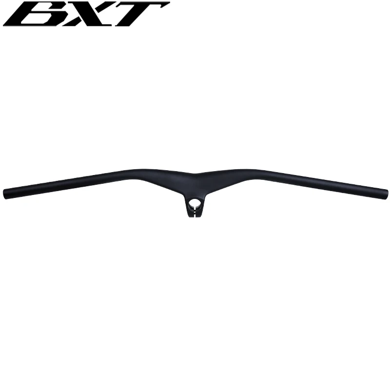 BXT Carbon Handlebar MTB 800mm length Integrated Mountain H/bar Chinese OEM Factory Sale Integrated Bike Bars Stem Carbon Fiber