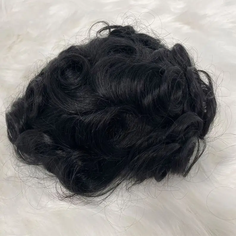 Cuticle Aligned Mens Hair Replacement Hair Pieces Hair Toupee for Men