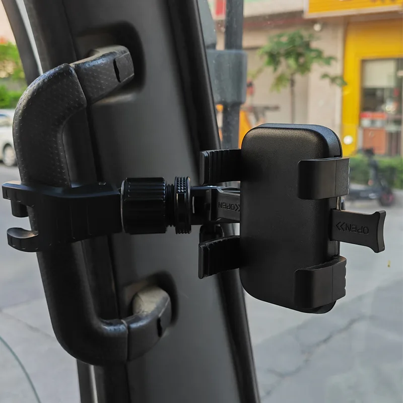 New Universal Car Safety Handle Phone Holder Mount Thick Case Cell Phone Holder Compatible with All Smartphones