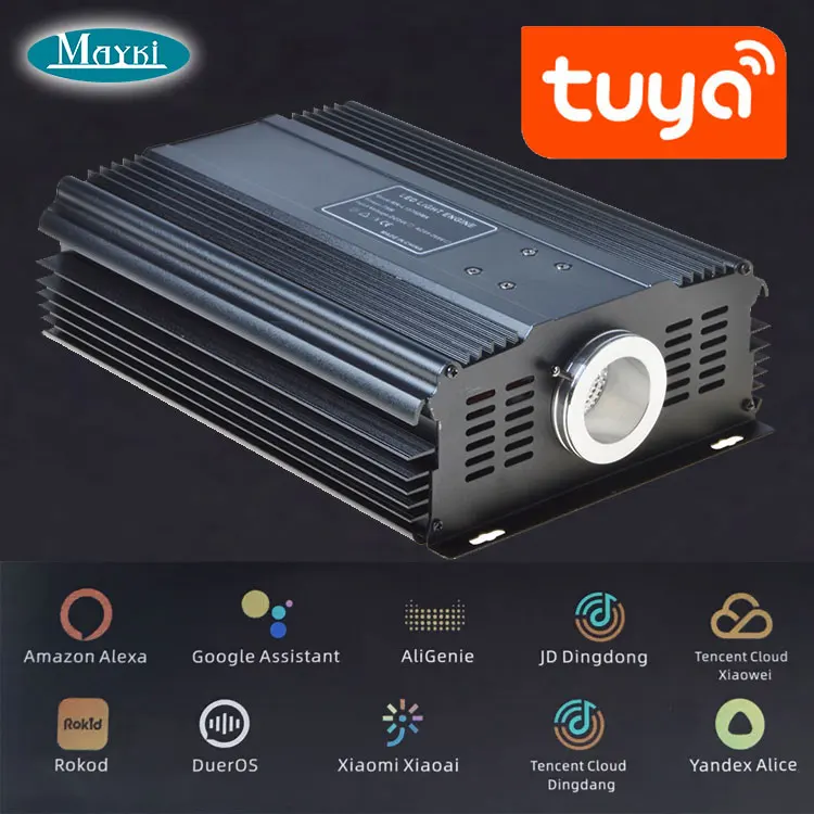 Tuya wifi smart home app compatible google amzn led fiber optic light tuya light engine