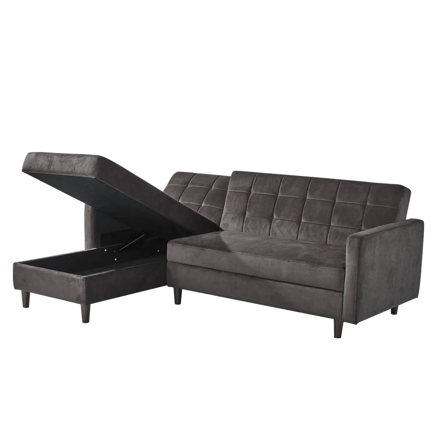 Kainice Modern sofa cum bed with storage corner design modern living room furniture functional sofa bed sofas for home