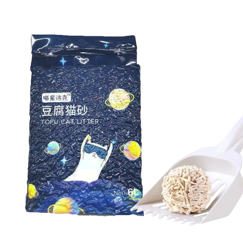 Free Samples Bulk Cat Litter Wholesale Pea Husk Tofu Soya Cat Litter Guangdong Natural Environment Friendly Kitty Litter