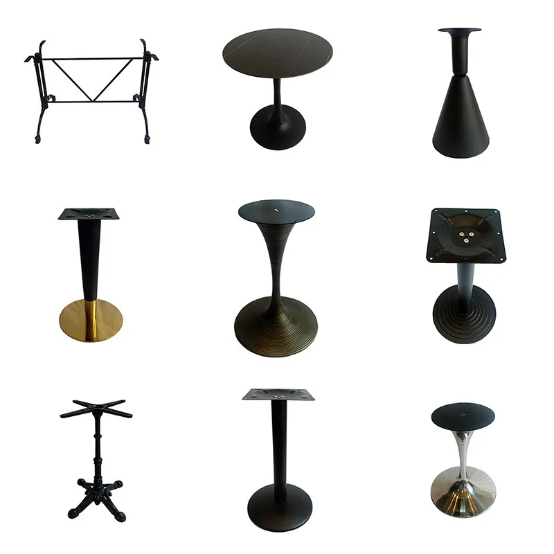 Factory oem iron stainless steel brand metal tea table aluminium foot support laser cut metal custom fabrication