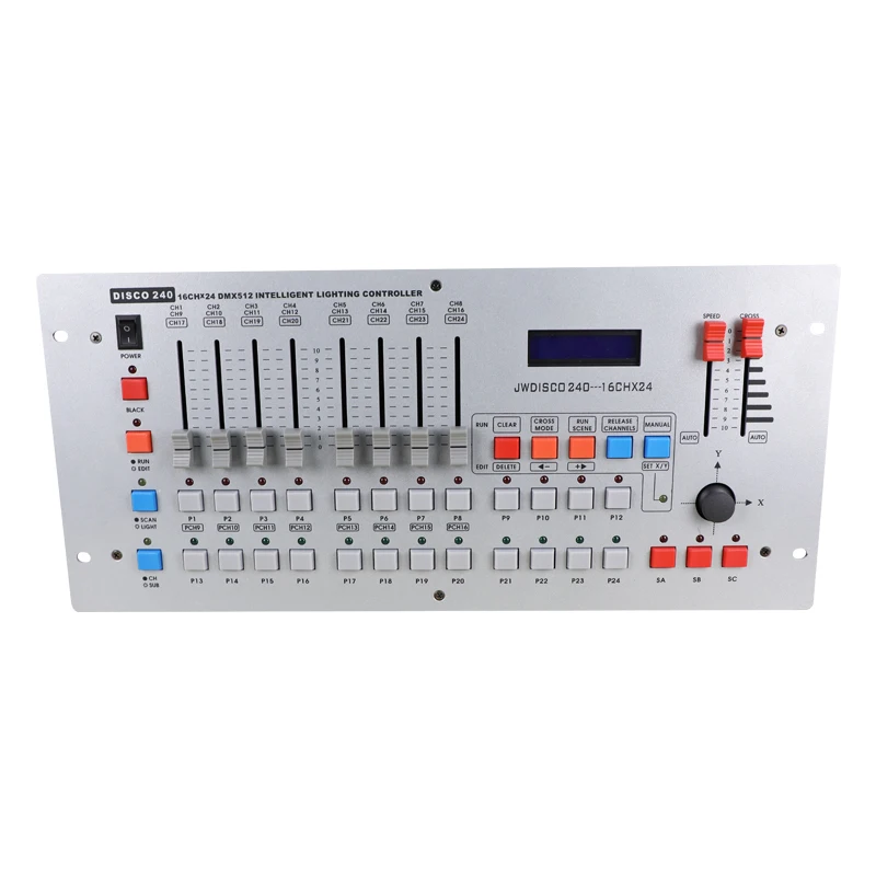 NEW 240 Console Dmx512 Controller Professional Rgb Party Lights Equipment Bar Dimmer Rhythm Control Machine for KTV Stage Show