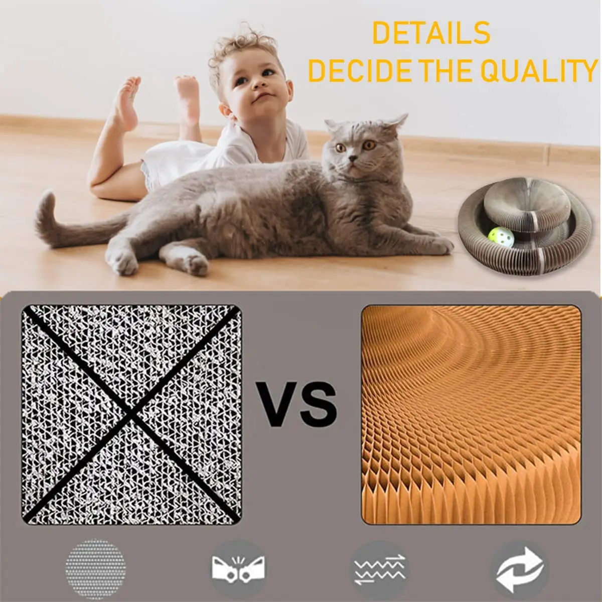 2022 Wholesale cat cardboard toy  corrugated claws organ toy cardboard board cat scratcher