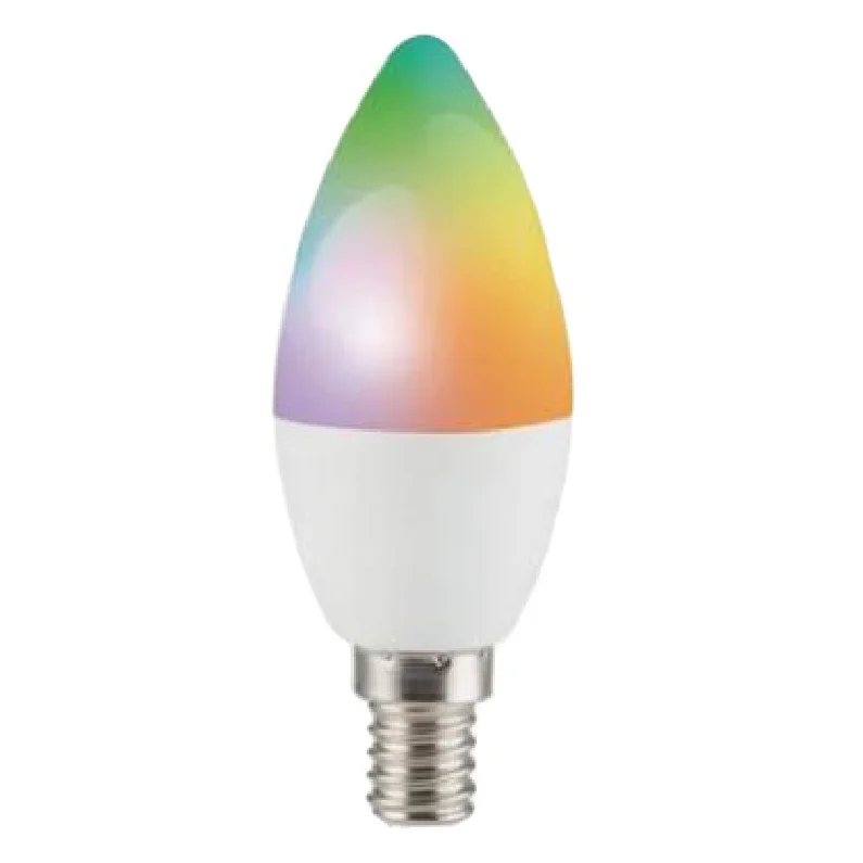 Factory Directly Supplied C37 5W with RGB CCT Tuya APP LED WiFi Smart Bulb Light