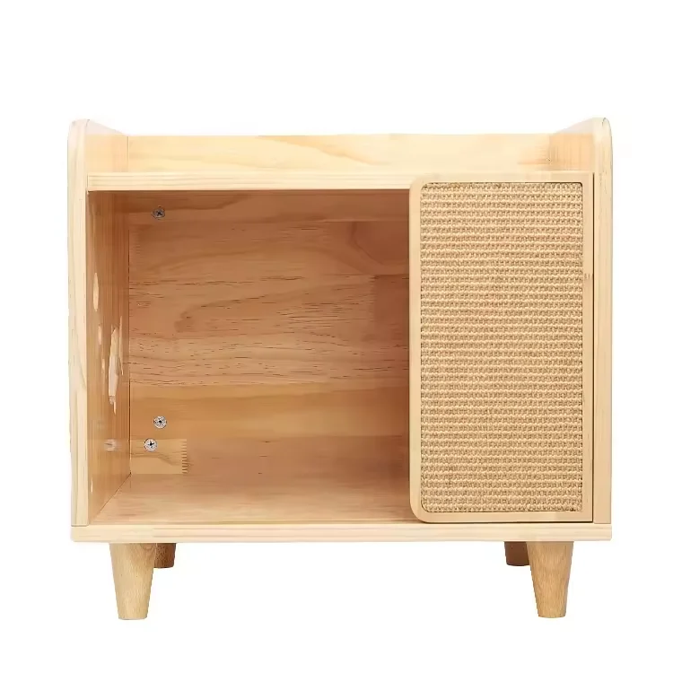 Квадратная кровать в форме телевизора кошачий помет дом мебель для кошек деревянный шкаф