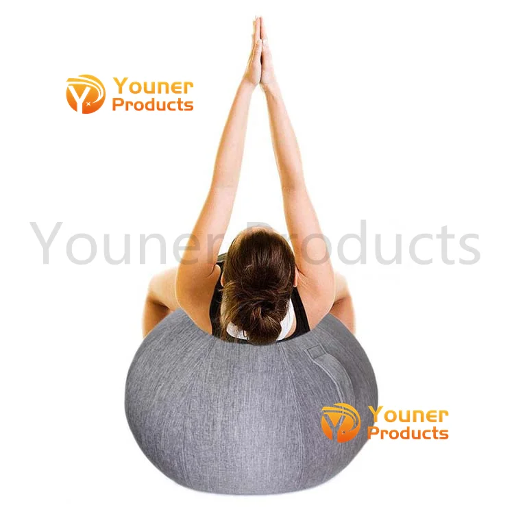 swiss ball work out 65cm yoga gym ball swiss ball with cloth cover