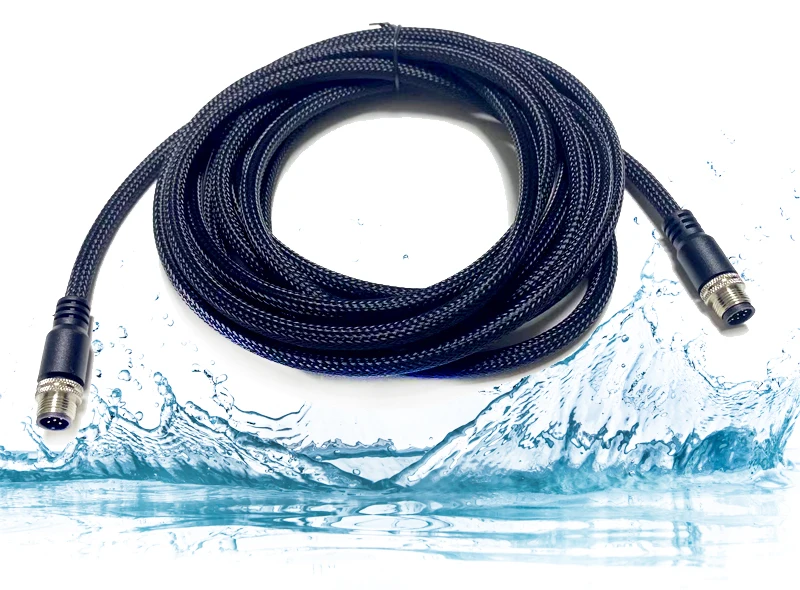 Industrial Male Female Aviation Plug Connectors Forming Connection Line 2 3 4 5 8-Core M12 Waterproof Connector