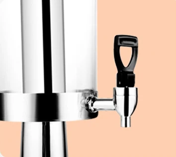 Commercial Modern Stainless Steel 3L/6L Liquor/Juice/Drink Dispenser with 3 Plastic Tanks Refrigeration by Water