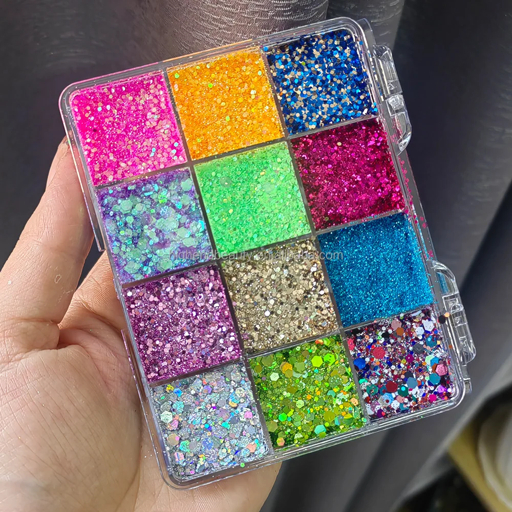 Factory Supply No Logo Metallic Glitter Loose Powder Eye shadow Holographic Glitter Cosmetic Glitter For Eyes