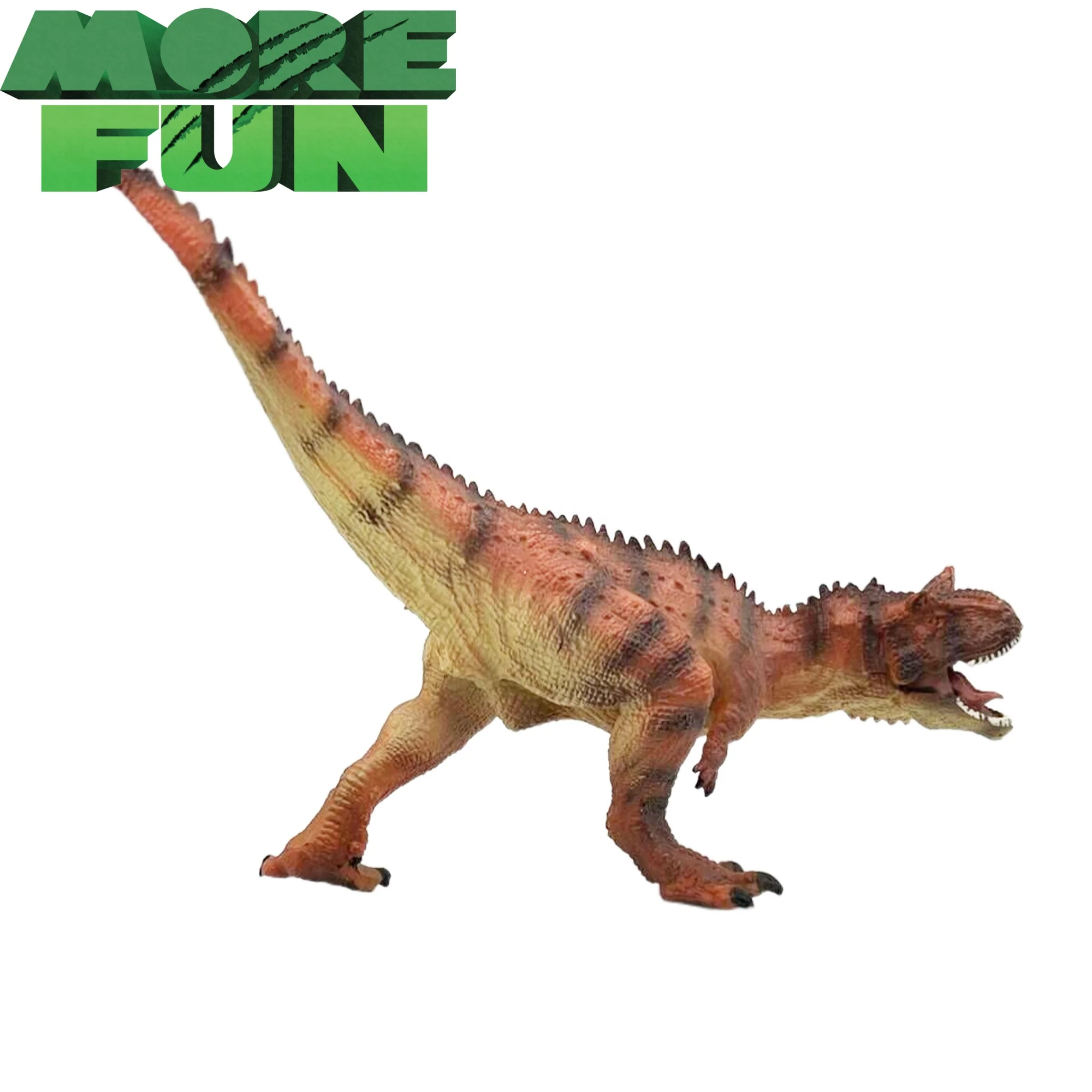 Animal Toys Dinosaur Figures Toys  Dino Action Figure Plastic Educational Play Orange Carnotaurus  with Movable Mouth