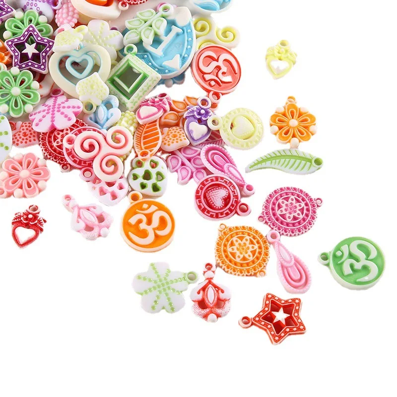 Manufacturer Mixed Color Jewelry Accessories Acrylic Beads Glass Bead For Hair Jewelry Making