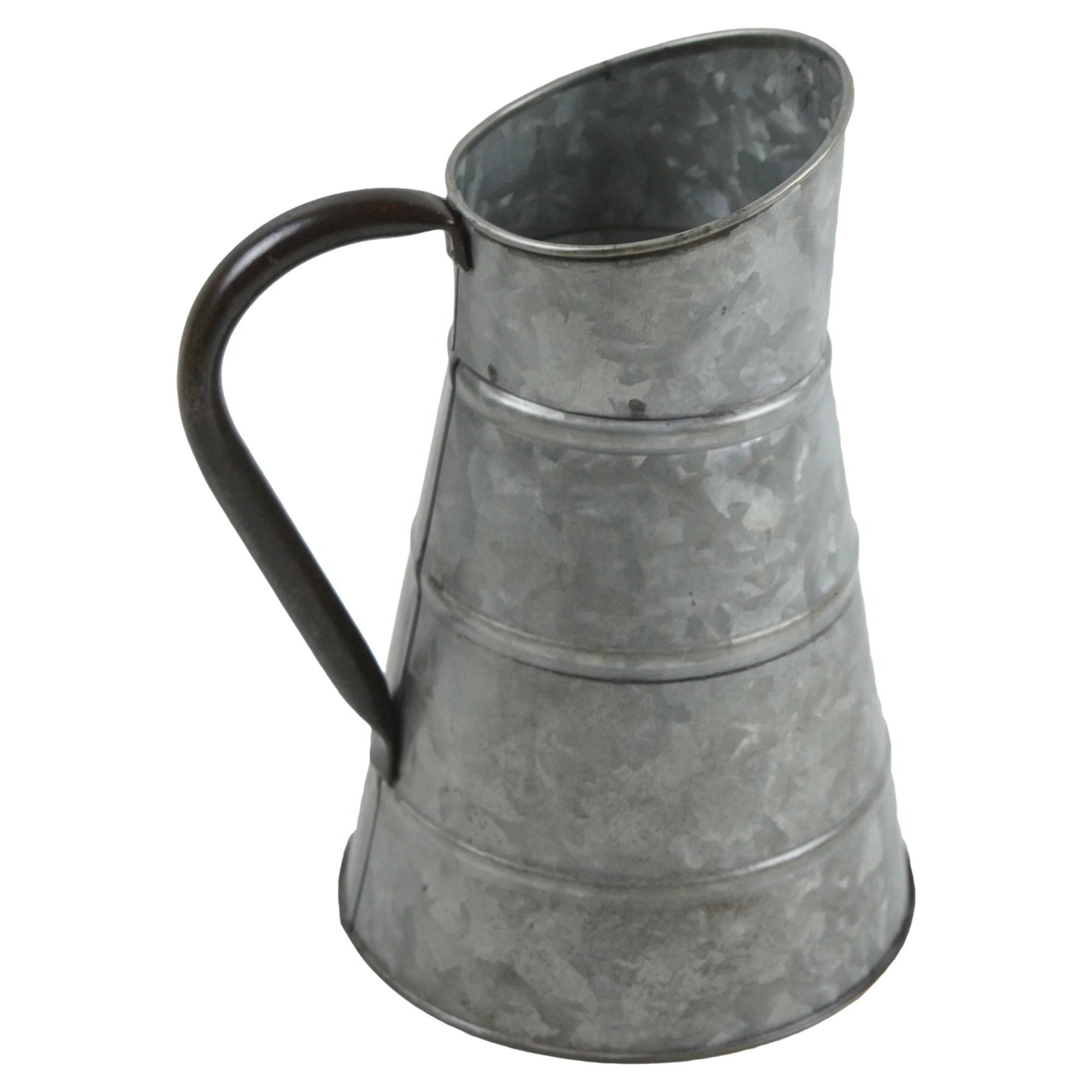 Antique Metal Iron Watering Can Outdoor Decor Green Plant Design Lacquer Finishing Design Water Storage Cans